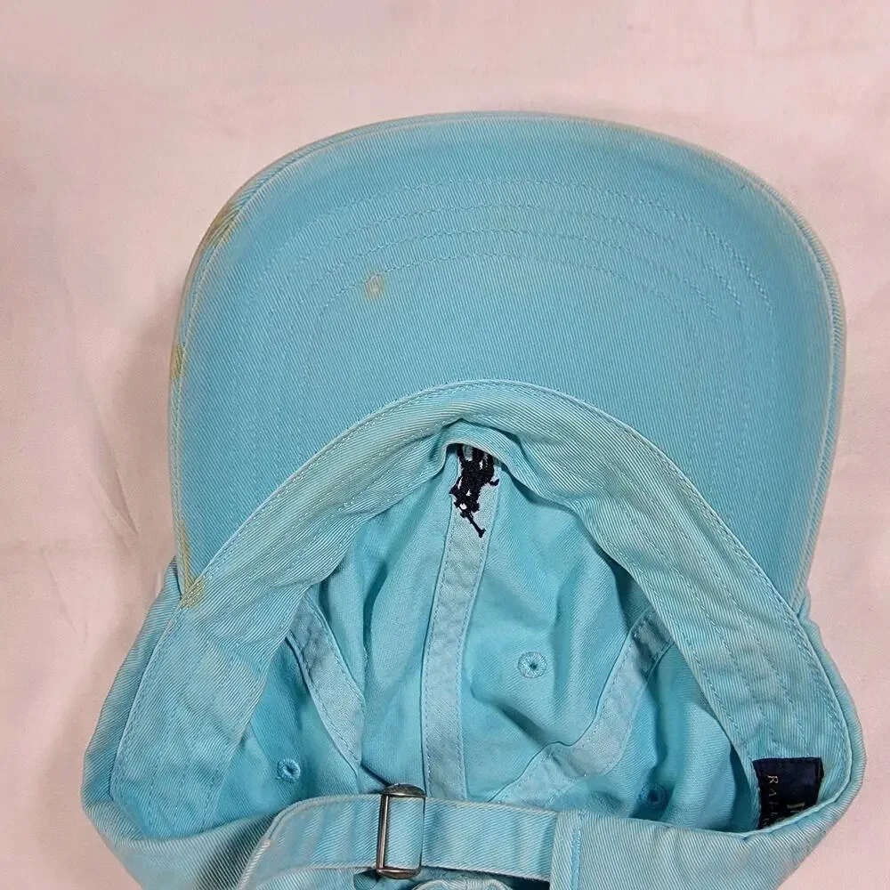 Polo Ralph Lauren Blue Pony Logo Adjustable Baseball Dad Hat Cap One Size Dstrss